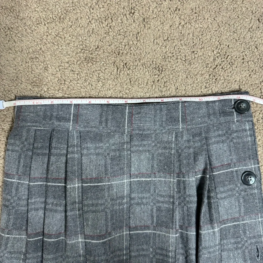 Vintage plaid wool skirt